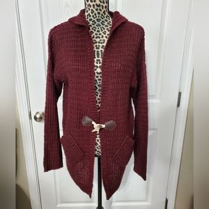 Double Zero Knit Hooded Cardigan